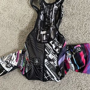 Men’s size medium Wattie Ink “techno” cycling bib shorts